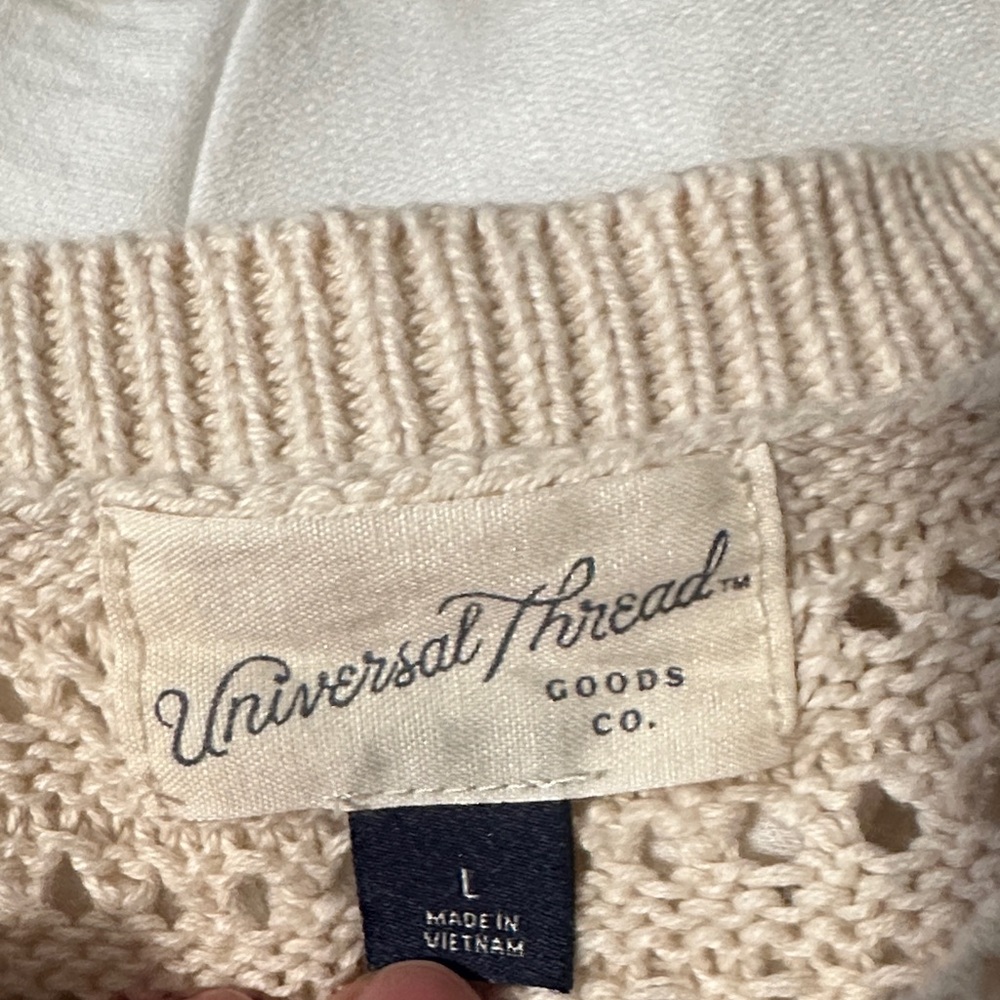 Universal Thread Cream Knit Tank Top - Picture 2 of 4